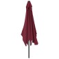 vidaXL Sonnenschirm mit Metall-Mast 300 x 200 cm Bordeauxrot vidaXL Sonnenschirm mit Metall-Mast 300 x 200 cm Bordeauxrot