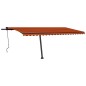 vidaXL Standmarkise Automatisch 500x350 cm Orange/Braun vidaXL Standmarkise Automatisch 500x350 cm Orange/Braun