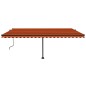 vidaXL Standmarkise Automatisch 500x350 cm Orange/Braun vidaXL Standmarkise Automatisch 500x350 cm Orange/Braun