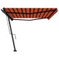 vidaXL Standmarkise Automatisch 500x350 cm Orange/Braun vidaXL Standmarkise Automatisch 500x350 cm Orange/Braun