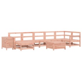 vidaXL 9-tlg. Garten-Sofagarnitur Massivholz Douglasie