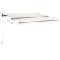 vidaXL Automatische Markise mit LED & Windsensor 400x350 cm Cremeweiß vidaXL Automatische Markise mit LED & Windsensor 400x350 cm Cremeweiß