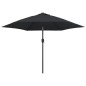 vidaXL Sonnenschirm mit Metall-Mast 300 cm Schwarz vidaXL Sonnenschirm mit Metall-Mast 300 cm Schwarz