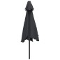 vidaXL Sonnenschirm mit Metall-Mast 300 cm Schwarz vidaXL Sonnenschirm mit Metall-Mast 300 cm Schwarz