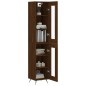 Highboard Braun Eichen-Optik 34,5x34x180 cm Holzwerkstoff Highboard Braun Eichen-Optik 34,5x34x180 cm Holzwerkstoff