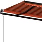 vidaXL Markise Automatisch Einziehbar 400x350 cm Orange & Braun vidaXL Markise Automatisch Einziehbar 400x350 cm Orange & Braun