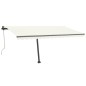 vidaXL Standmarkise Automatisch 400x350 cm Cremeweiß vidaXL Standmarkise Automatisch 400x350 cm Cremeweiß