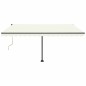 vidaXL Standmarkise Automatisch 400x350 cm Cremeweiß vidaXL Standmarkise Automatisch 400x350 cm Cremeweiß