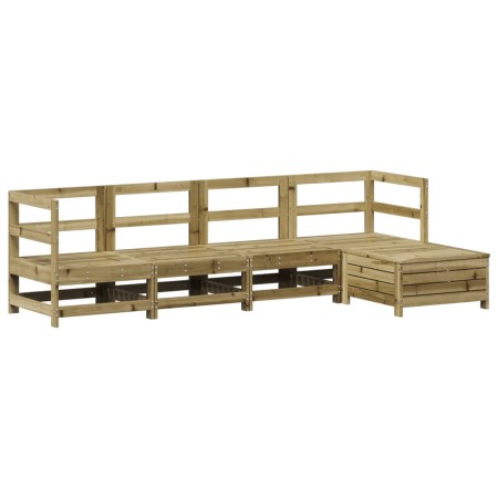 vidaXL 5-tlg. Garten-Sofagarnitur Kiefernholz Imprägniert