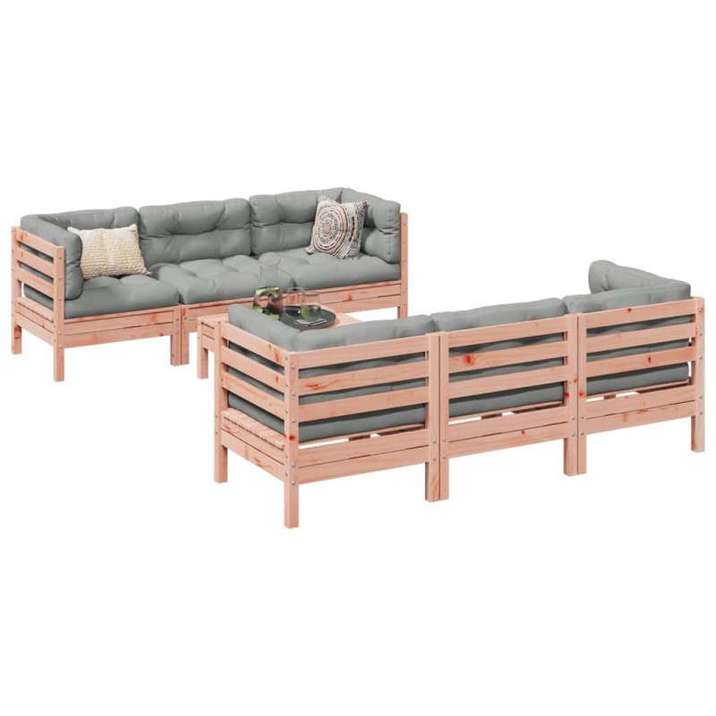 vidaXL 7-tlg. Garten-Sofagarnitur mit Kissen Massivholz Douglasie vidaXL 7-tlg. Garten-Sofagarnitur mit Kissen Massivholz Douglasie