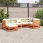 vidaXL 6-tlg. Garten-Sofagarnitur mit Kissen Wachsbraun Kiefernholz vidaXL 6-tlg. Garten-Sofagarnitur mit Kissen Wachsbraun Kiefernholz