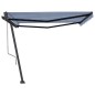 vidaXL Standmarkise Automatisch 450x350 cm Blau/Weiß vidaXL Standmarkise Automatisch 450x350 cm Blau/Weiß