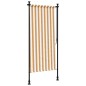 vidaXL Außenrollo Orange und Weiß 120x270 cm Stoff und Stahl vidaXL Außenrollo Orange und Weiß 120x270 cm Stoff und Stahl