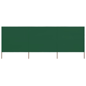 vidaXL 3-teiliges Windschutzgewebe 400 x 160 cm Grün