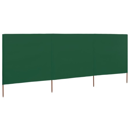 vidaXL 3-teiliges Windschutzgewebe 400 x 160 cm Grün