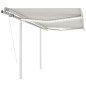 Automatische Markise mit LED & Windsensor 3,5x2,5 m Creme Automatische Markise mit LED & Windsensor 3,5x2,5 m Creme