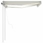 Automatische Markise mit LED & Windsensor 3,5x2,5 m Creme Automatische Markise mit LED & Windsensor 3,5x2,5 m Creme