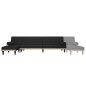 vidaXL Schlafsofa in L-Form Schwarz 260x140x70 cm Stoff vidaXL Schlafsofa in L-Form Schwarz 260x140x70 cm Stoff