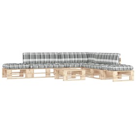 vidaXL 6-tlg. Paletten-Lounge-Set mit Kissen Imprägniertes Kiefernholz