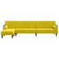 vidaXL Schlafsofa in L-Form Gelb 260x140x70 cm Samt vidaXL Schlafsofa in L-Form Gelb 260x140x70 cm Samt