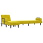 vidaXL Schlafsofa in L-Form Gelb 260x140x70 cm Samt vidaXL Schlafsofa in L-Form Gelb 260x140x70 cm Samt