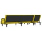 vidaXL Schlafsofa in L-Form Gelb 260x140x70 cm Samt vidaXL Schlafsofa in L-Form Gelb 260x140x70 cm Samt