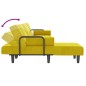 vidaXL Schlafsofa in L-Form Gelb 260x140x70 cm Samt vidaXL Schlafsofa in L-Form Gelb 260x140x70 cm Samt