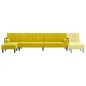 vidaXL Schlafsofa in L-Form Gelb 260x140x70 cm Samt vidaXL Schlafsofa in L-Form Gelb 260x140x70 cm Samt