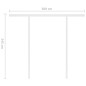 Automatische Markise mit LED & Windsensor 3,5x2,5 m Creme Automatische Markise mit LED & Windsensor 3,5x2,5 m Creme