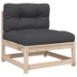 vidaXL 6-tlg. Garten-Sofagarnitur mit Kissen Massivholz Kiefer vidaXL 6-tlg. Garten-Sofagarnitur mit Kissen Massivholz Kiefer
