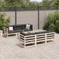 vidaXL 7-tlg. Garten-Sofagarnitur mit Kissen Massivholz Kiefer vidaXL 7-tlg. Garten-Sofagarnitur mit Kissen Massivholz Kiefer