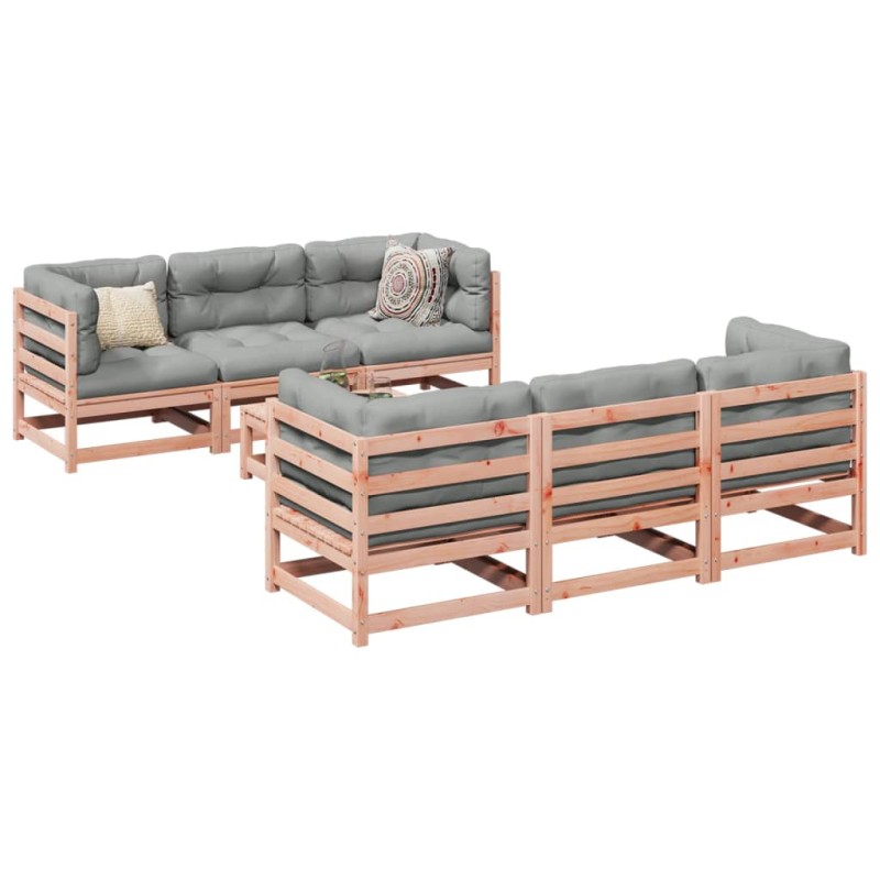 vidaXL 7-tlg. Garten-Sofagarnitur mit Kissen Massivholz Douglasie vidaXL 7-tlg. Garten-Sofagarnitur mit Kissen Massivholz Douglasie