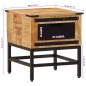 vidaXL Nachttisch 40x40x45 cm Massivholz Mango vidaXL Nachttisch 40x40x45 cm Massivholz Mango