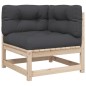 vidaXL 6-tlg. Garten-Sofagarnitur mit Kissen Massivholz Kiefer vidaXL 6-tlg. Garten-Sofagarnitur mit Kissen Massivholz Kiefer