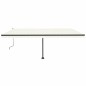 vidaXL Standmarkise Automatisch 500x350 cm Cremeweiß vidaXL Standmarkise Automatisch 500x350 cm Cremeweiß