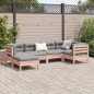 vidaXL 6-tlg. Garten-Sofagarnitur mit Kissen Massivholz Douglasie vidaXL 6-tlg. Garten-Sofagarnitur mit Kissen Massivholz Douglasie