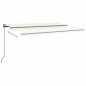 vidaXL Standmarkise Automatisch 500x350 cm Cremeweiß vidaXL Standmarkise Automatisch 500x350 cm Cremeweiß