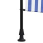 vidaXL Außenrollo Blau und Weiß 120x270 cm Stoff und Stahl vidaXL Außenrollo Blau und Weiß 120x270 cm Stoff und Stahl