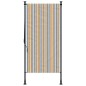 vidaXL Außenrollo Gelb und Weiß 120x270 cm Stoff und Stahl vidaXL Außenrollo Gelb und Weiß 120x270 cm Stoff und Stahl