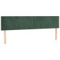 vidaXL Boxspringbett mit Matratze Dunkelgrün 180x200 cm Samt vidaXL Boxspringbett mit Matratze Dunkelgrün 180x200 cm Samt