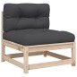 vidaXL 5-tlg. Garten-Sofagarnitur mit Kissen Massivholz Kiefer vidaXL 5-tlg. Garten-Sofagarnitur mit Kissen Massivholz Kiefer