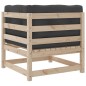 vidaXL 5-tlg. Garten-Sofagarnitur mit Kissen Massivholz Kiefer vidaXL 5-tlg. Garten-Sofagarnitur mit Kissen Massivholz Kiefer