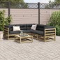 vidaXL 6-tlg. Garten-Sofagarnitur mit Kissen Kiefernholz Imprägniert vidaXL 6-tlg. Garten-Sofagarnitur mit Kissen Kiefernholz Imprägniert
