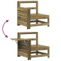 vidaXL 5-tlg. Garten-Sofagarnitur Kiefernholz Imprägniert vidaXL 5-tlg. Garten-Sofagarnitur Kiefernholz Imprägniert