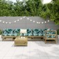 vidaXL 7-tlg. Garten-Sofagarnitur Kiefernholz Imprägniert vidaXL 7-tlg. Garten-Sofagarnitur Kiefernholz Imprägniert