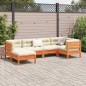 vidaXL 6-tlg. Garten-Sofagarnitur mit Kissen Wachsbraun Kiefernholz vidaXL 6-tlg. Garten-Sofagarnitur mit Kissen Wachsbraun Kiefernholz