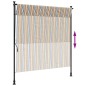 vidaXL Außenrollo Gelb und Weiß 200x270 cm Stoff und Stahl vidaXL Außenrollo Gelb und Weiß 200x270 cm Stoff und Stahl