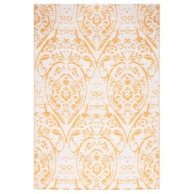 vidaXL Outdoor-Teppich Gelb 140x200 cm PP