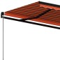 vidaXL Markise Manuell Einziehbar 400x350 cm Orange und Braun vidaXL Markise Manuell Einziehbar 400x350 cm Orange und Braun