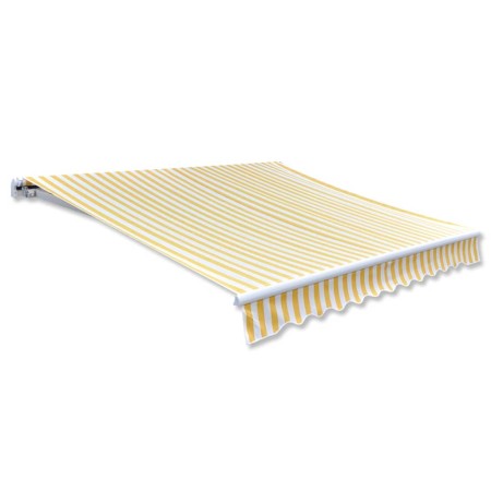  vidaXL Markisentuch Gelb und Weiß 3x2,5 m